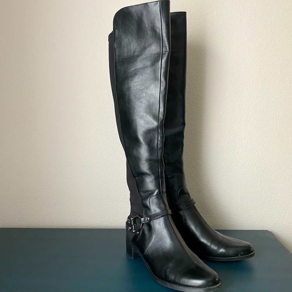 Marc Fisher Boots in Black Leather